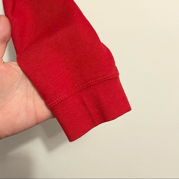 Tommy Hilfiger V Neck Crop Hoodie Sweater - Picture 4 of 10